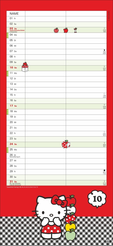Weitere Ansicht: Hello Kitty Planer für zwei 2027