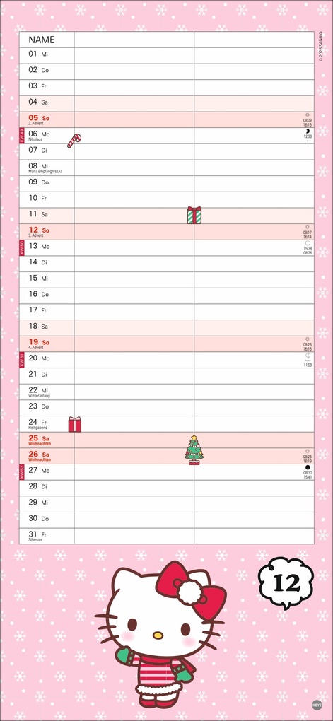 Weitere Ansicht: Hello Kitty Planer für zwei 2027