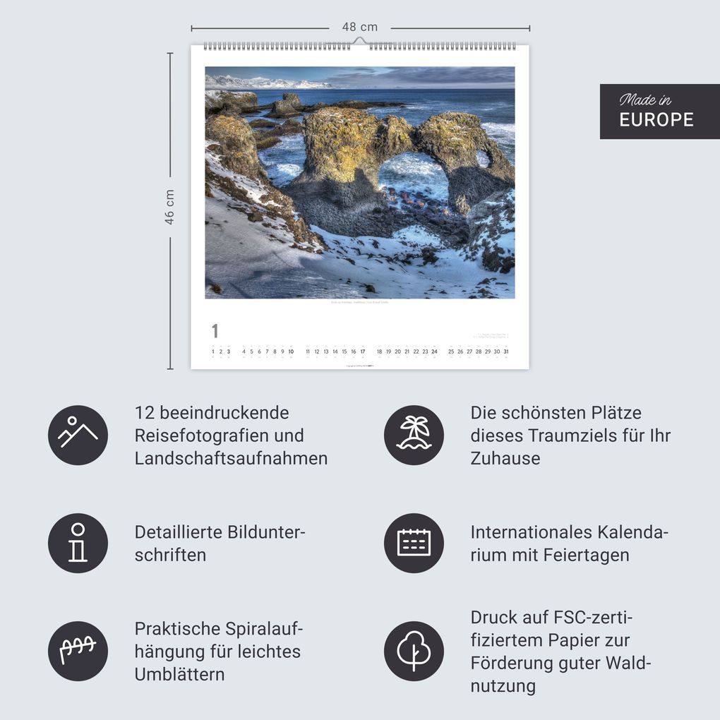 Weitere Ansicht: Island Kalender 2027 - Insel aus Feuer und Eis