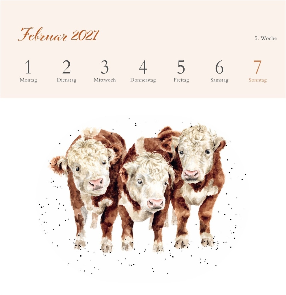 Weitere Ansicht: Hannah Dale: Happy Animals Premium-Postkartenkalender 2027 | Hannah Dale