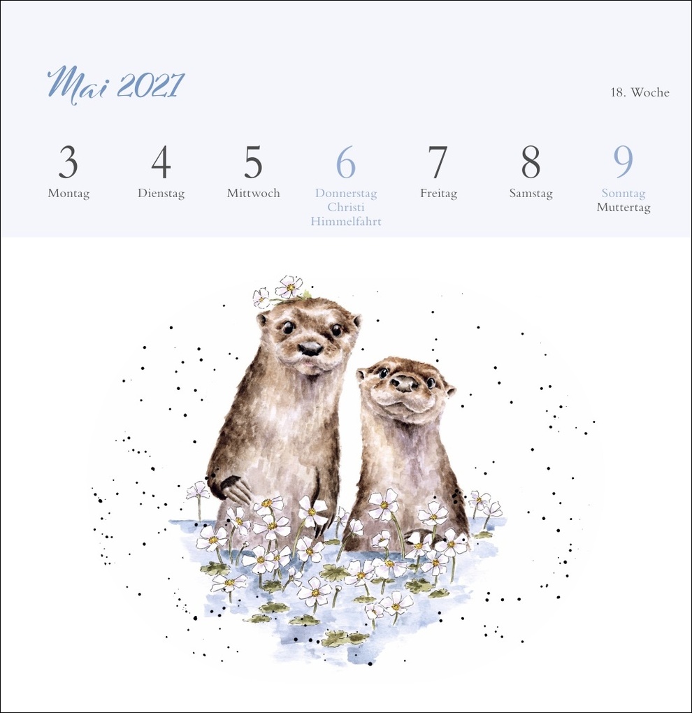 Weitere Ansicht: Hannah Dale: Happy Animals Premium-Postkartenkalender 2027 | Hannah Dale