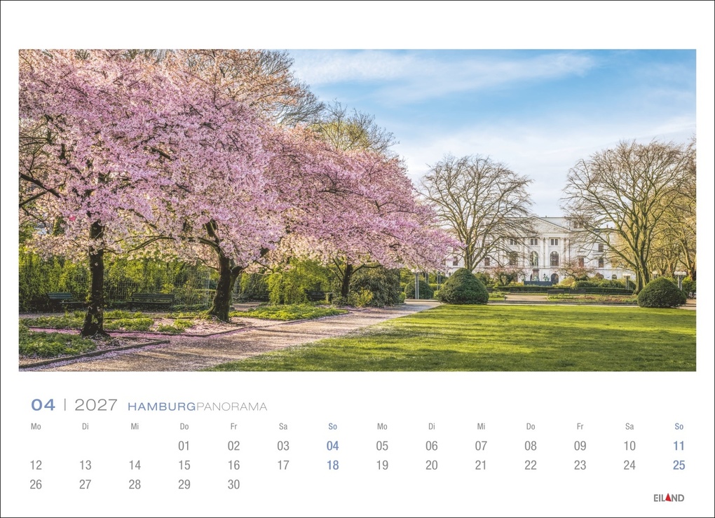 Weitere Ansicht: Hamburg Panorama-Postkartenkalender 2027