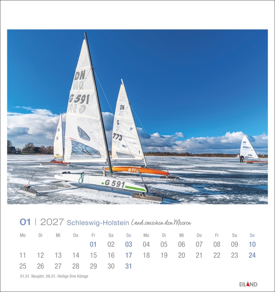 Weitere Ansicht: Schleswig-Holstein Postkartenkalender 2027 - Land zwischen den Meeren