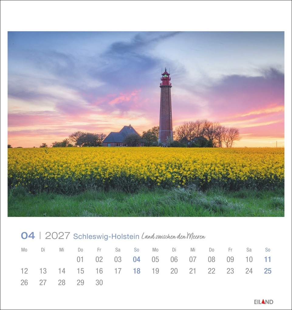 Weitere Ansicht: Schleswig-Holstein Postkartenkalender 2027 - Land zwischen den Meeren
