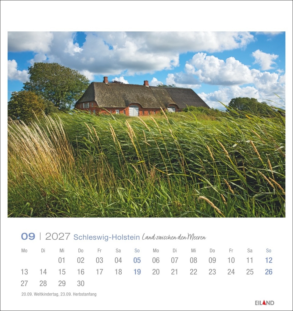 Weitere Ansicht: Schleswig-Holstein Postkartenkalender 2027 - Land zwischen den Meeren