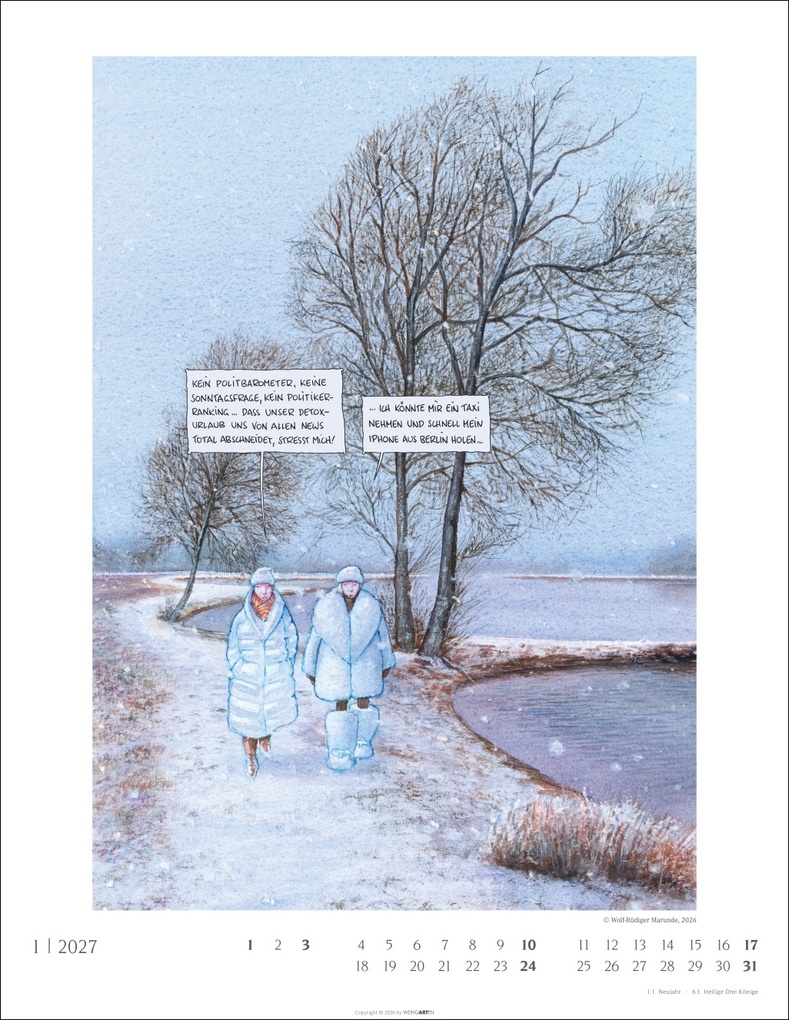 Weitere Ansicht: Marunde Kalender 2027 | Wolf-Rüdiger Marunde