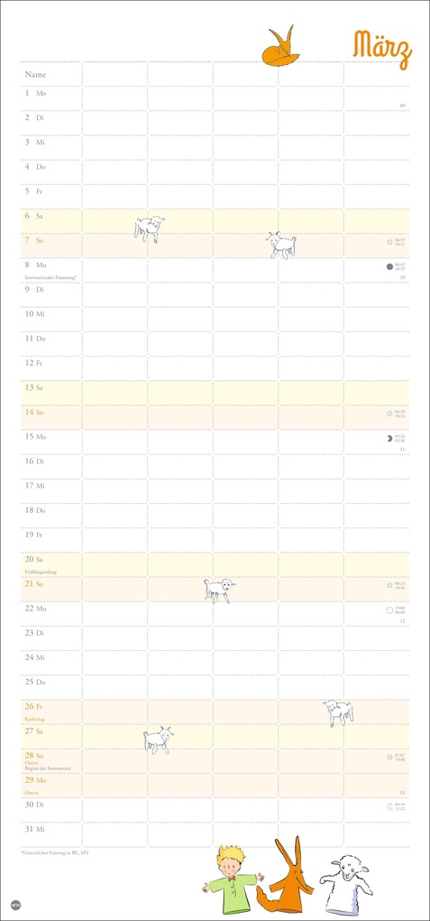Weitere Ansicht: Der Kleine Prinz Familienplaner 2027