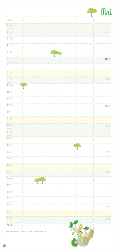 Weitere Ansicht: Der Kleine Prinz Familienplaner 2027