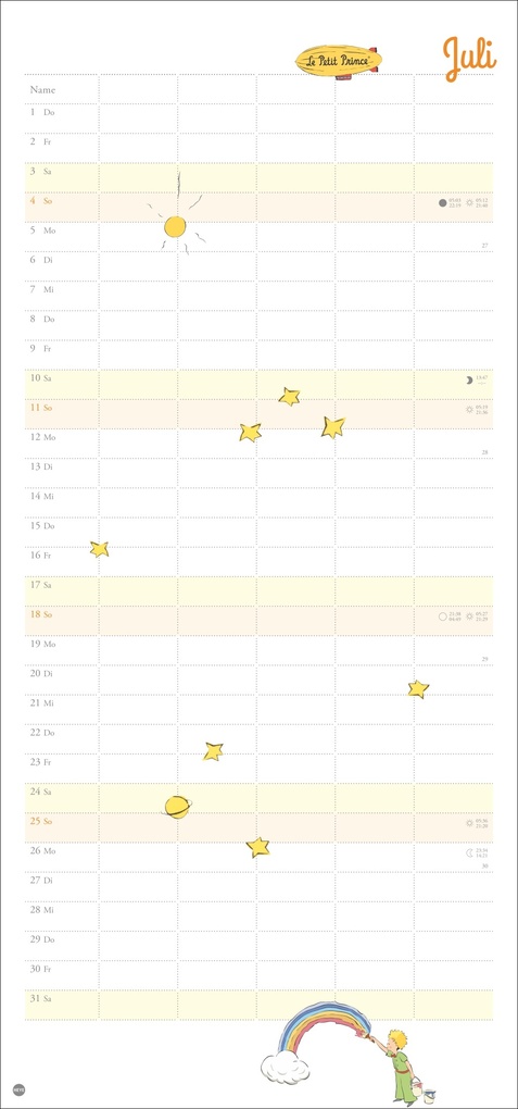 Weitere Ansicht: Der Kleine Prinz Familienplaner 2027