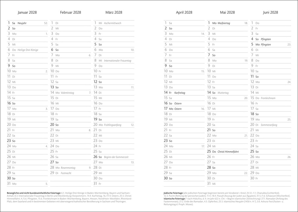 Weitere Ansicht: Kalenderbuch A6 gelb 2027