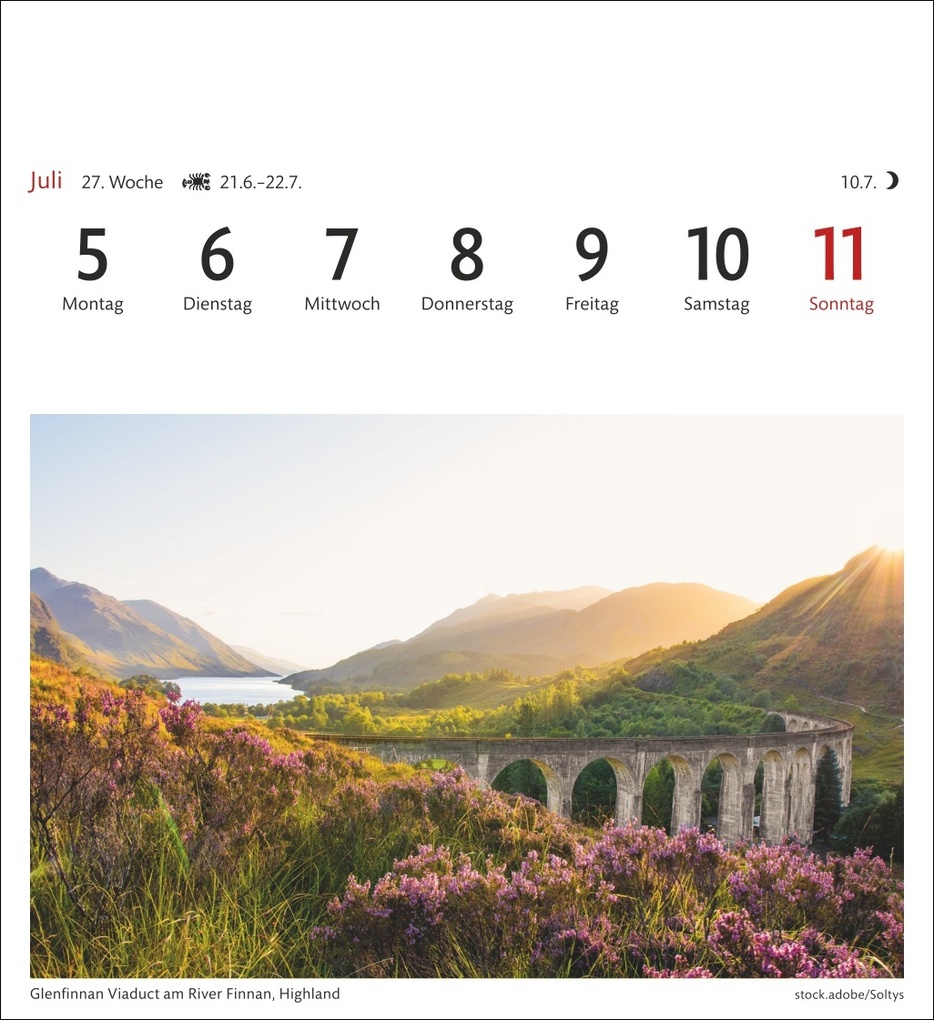 Weitere Ansicht: Schottland Sehnsuchtskalender 2027 - Wochenkalender mit 53 Postkarten