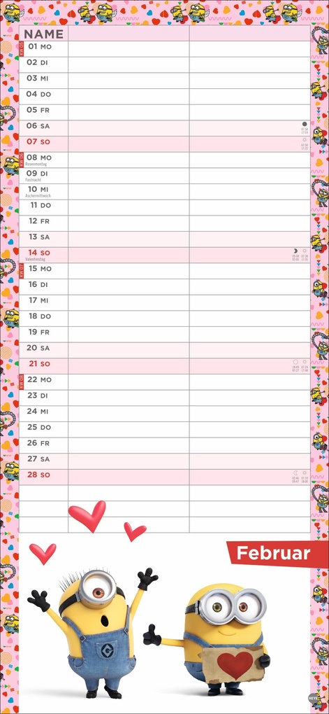 Weitere Ansicht: Minions Planer für zwei 2027