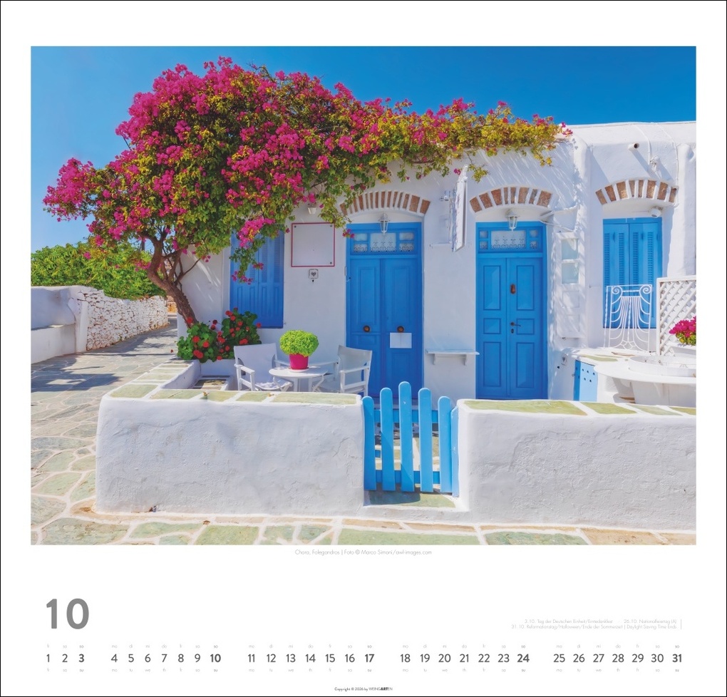 Weitere Ansicht: Griechische Inseln Kalender 2027 - Im Land der Götter