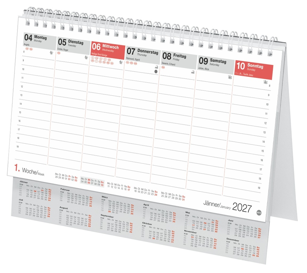 Weitere Ansicht: Schreibtischkalender Österreich groß 2027