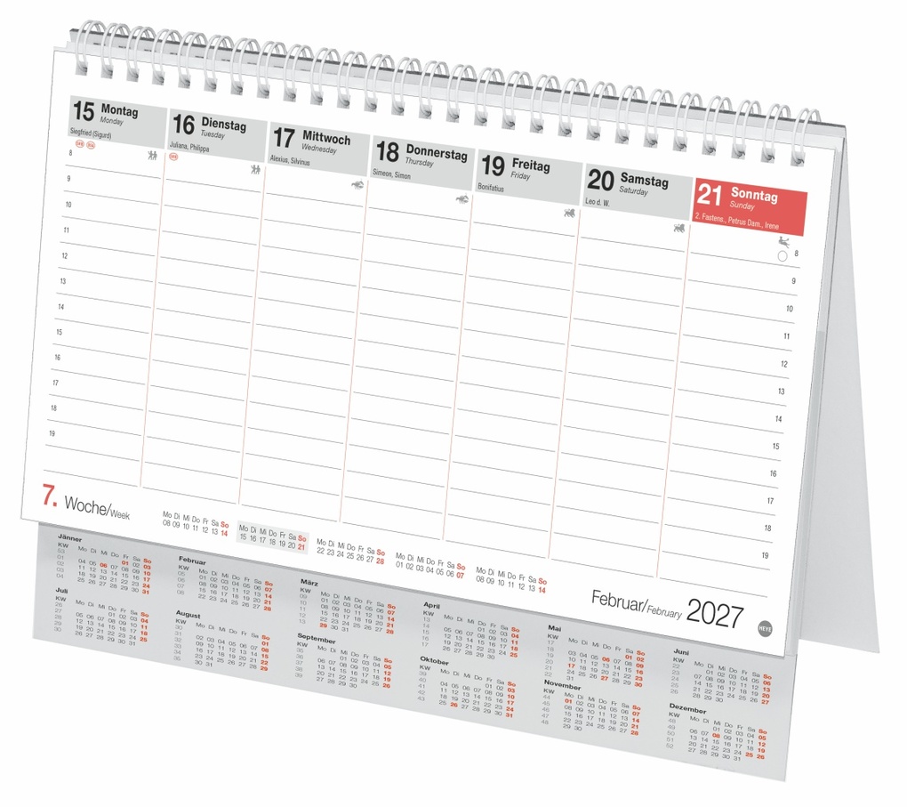 Weitere Ansicht: Schreibtischkalender Österreich groß 2027