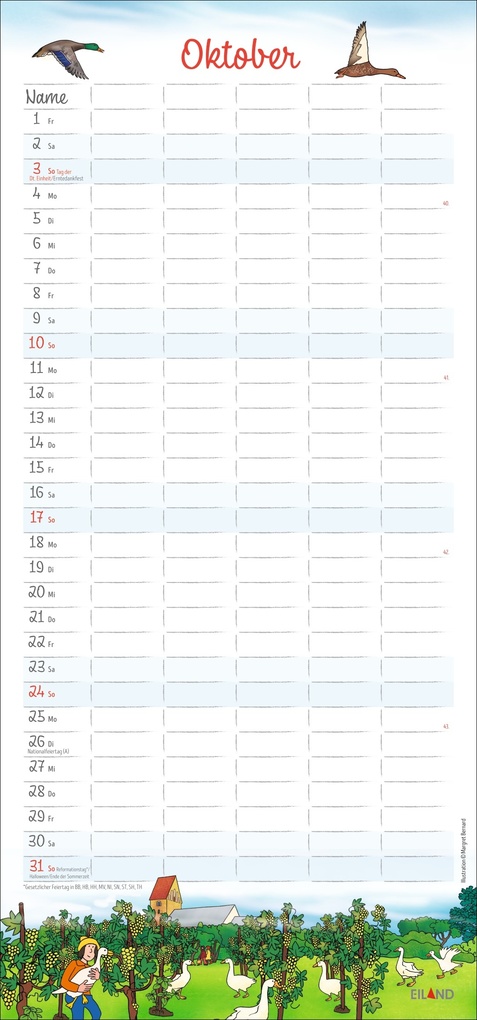 Weitere Ansicht: Der Sylter Familienplaner 2027 - Margret Bernard
