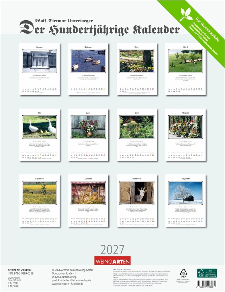 Weitere Ansicht: Der Hundertjährige Kalender 2027