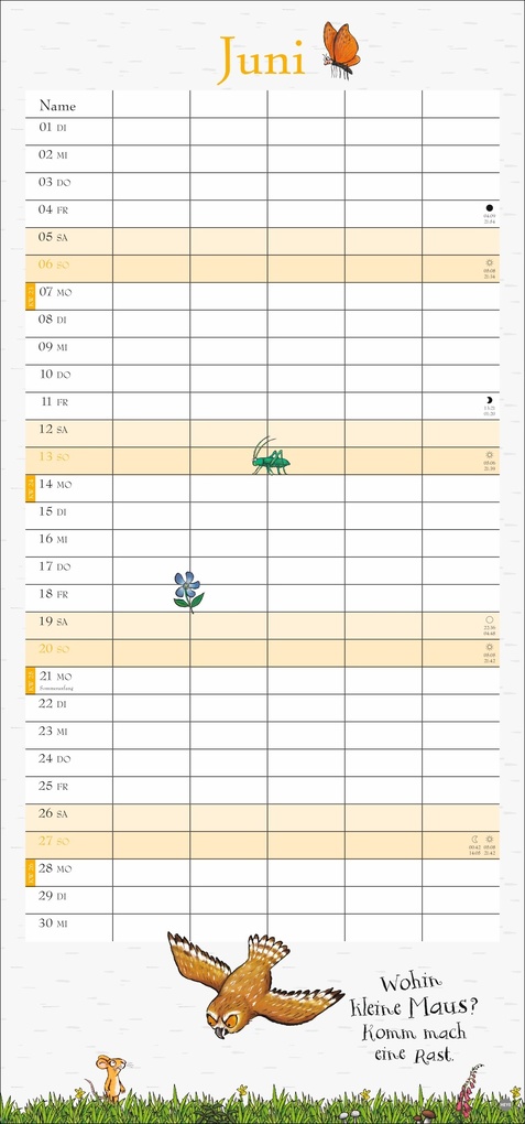 Weitere Ansicht: Der Grüffelo Familienplaner 2027 | Julia Donaldson