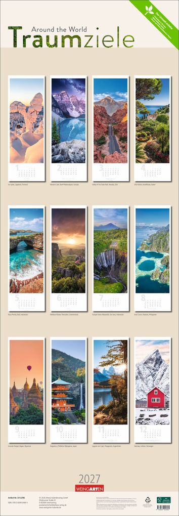 Weitere Ansicht: Traumziele Kalender 2027 - Around the World