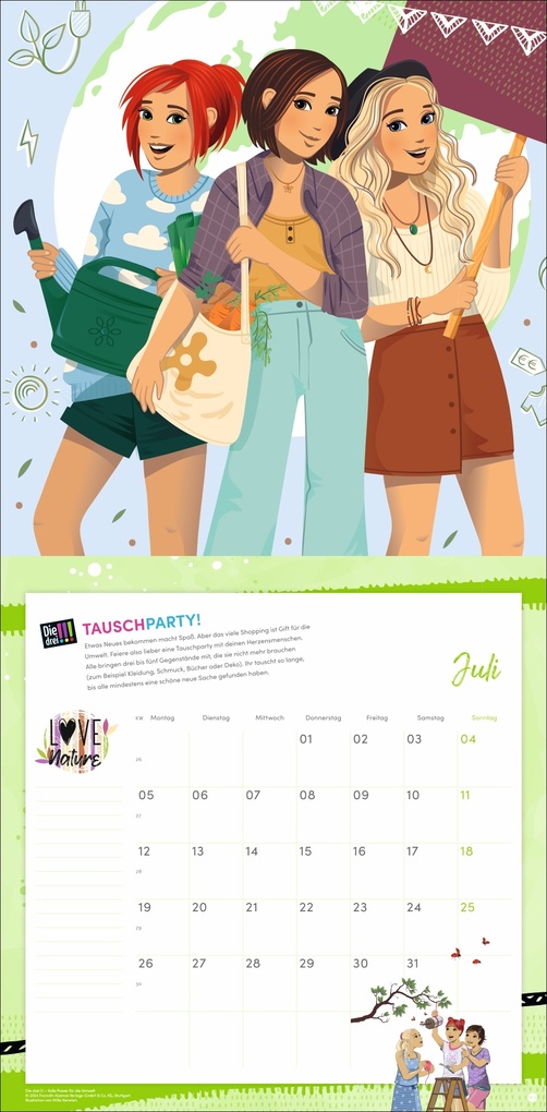 Weitere Ansicht: Die drei !!! Broschurkalender 2027