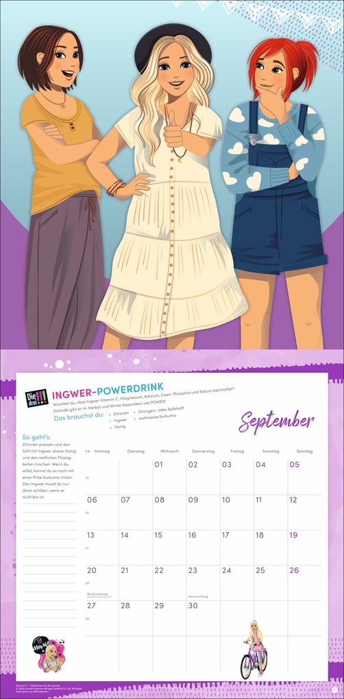 Weitere Ansicht: Die drei !!! Broschurkalender 2027