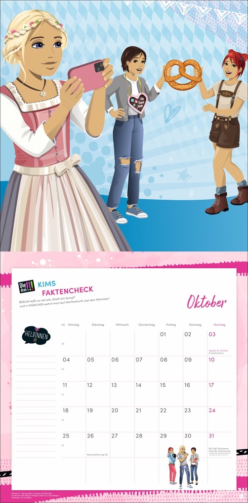 Weitere Ansicht: Die drei !!! Broschurkalender 2027