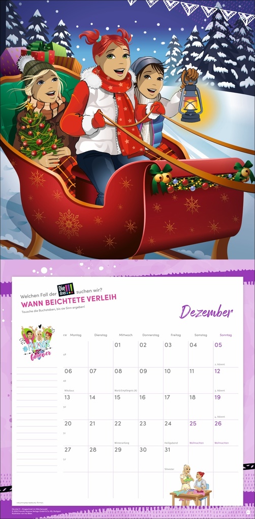 Weitere Ansicht: Die drei !!! Broschurkalender 2027