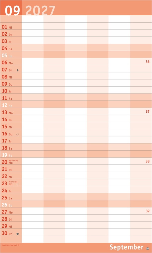 Weitere Ansicht: Basic Familienplaner XL 2027