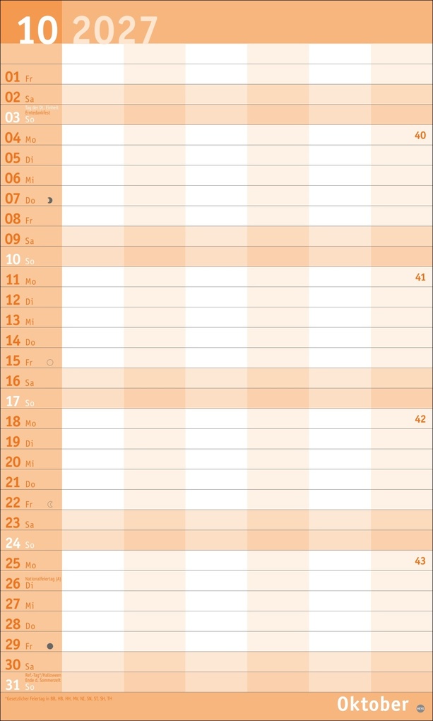 Weitere Ansicht: Basic Familienplaner XL 2027