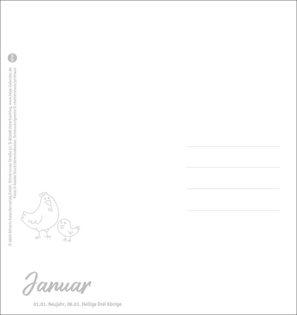 Weitere Ansicht: Hühner Postkartenkalender 2027 - Ach, du verrücktes Huhn!