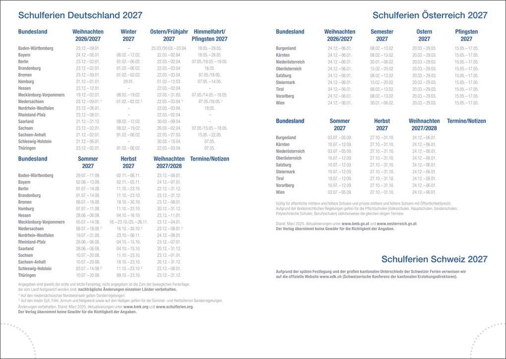 Weitere Ansicht: Wochen-Cheftimer A5, Alu silber 2027