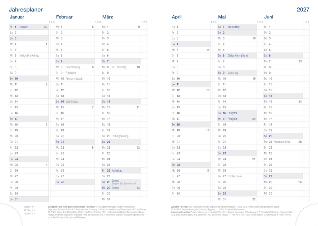 Weitere Ansicht: Wochen-Cheftimer A5, schwarz 2027