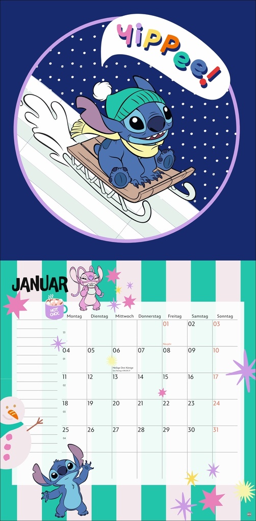 Weitere Ansicht: Stitch Broschurkalender 2027