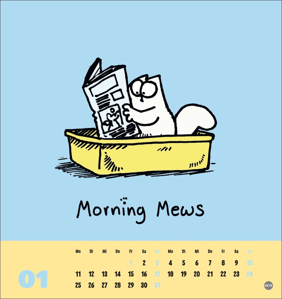 Weitere Ansicht: Simons Katze Postkartenkalender 2027 | Simon Tofield
