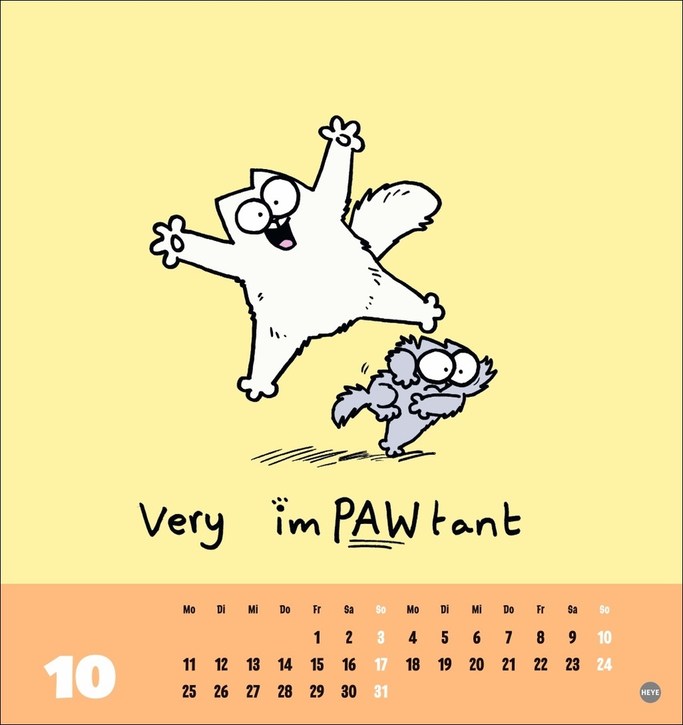 Weitere Ansicht: Simons Katze Postkartenkalender 2027 | Simon Tofield