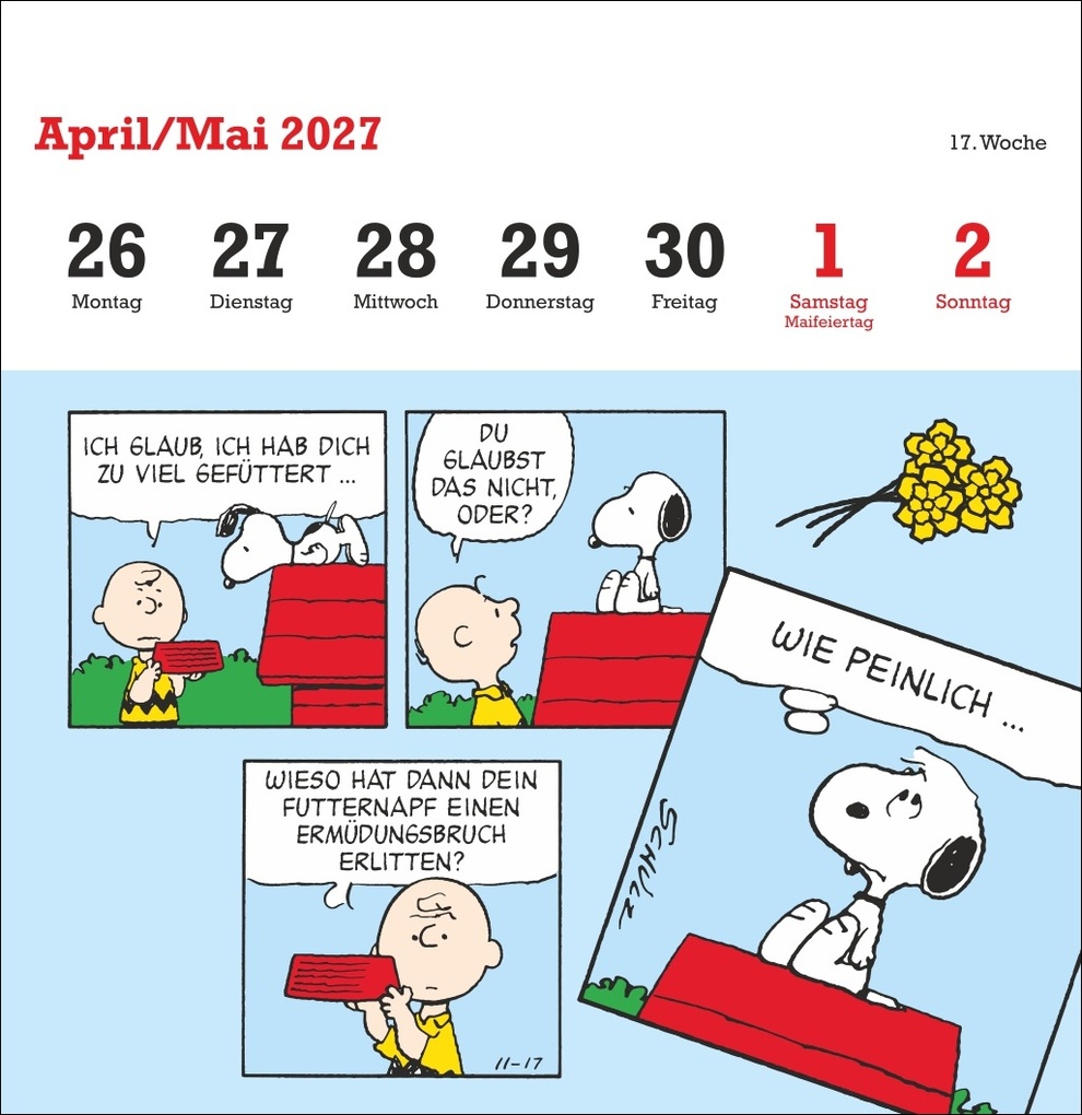 Weitere Ansicht: Peanuts Premium-Postkartenkalender 2027