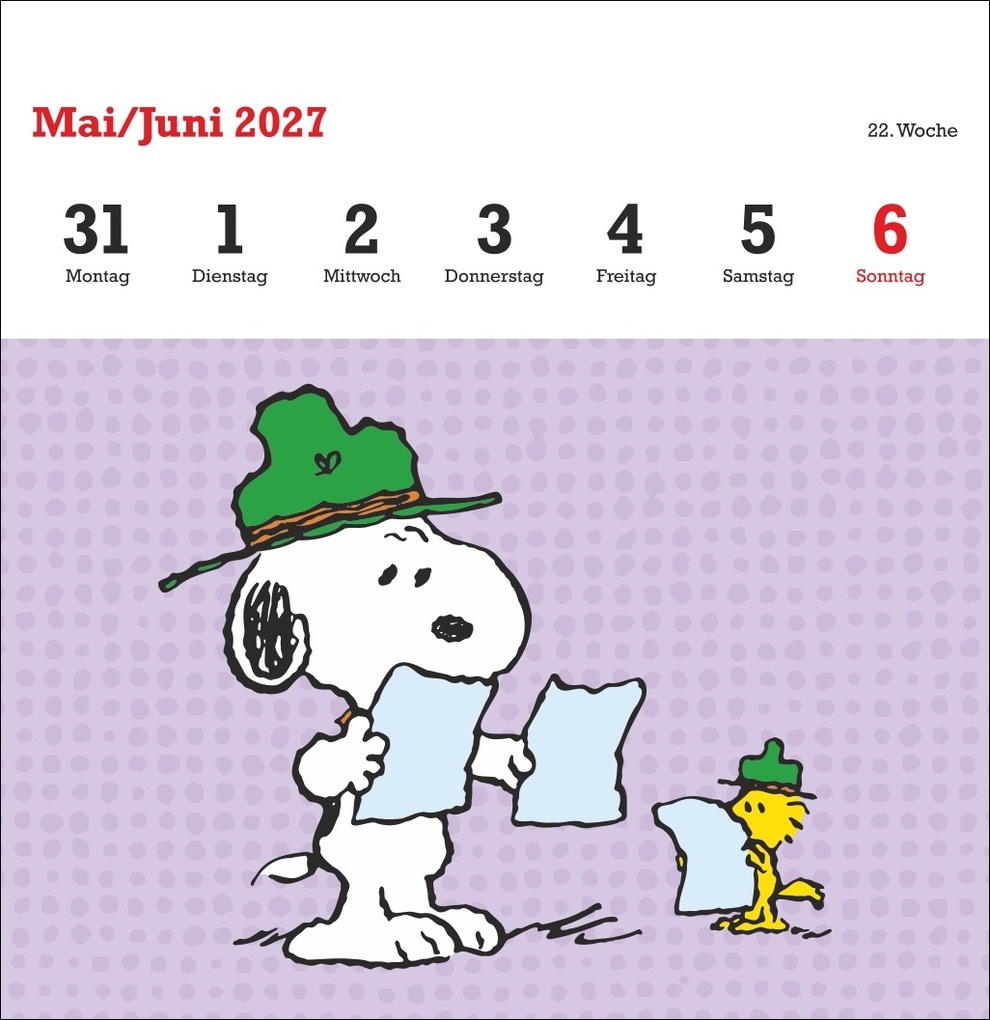 Weitere Ansicht: Peanuts Premium-Postkartenkalender 2027