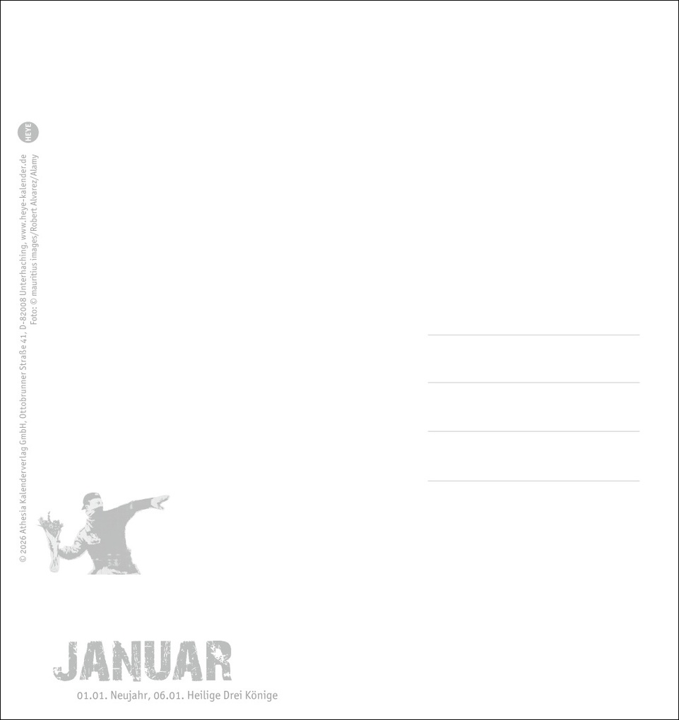 Weitere Ansicht: Banksy Postkartenkalender 2027