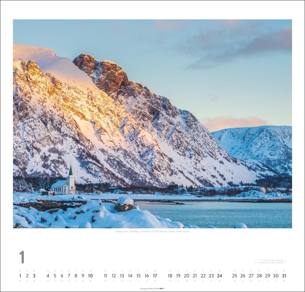 Weitere Ansicht: Norwegen Kalender 2027 - Im Land der Mitternachtssonne