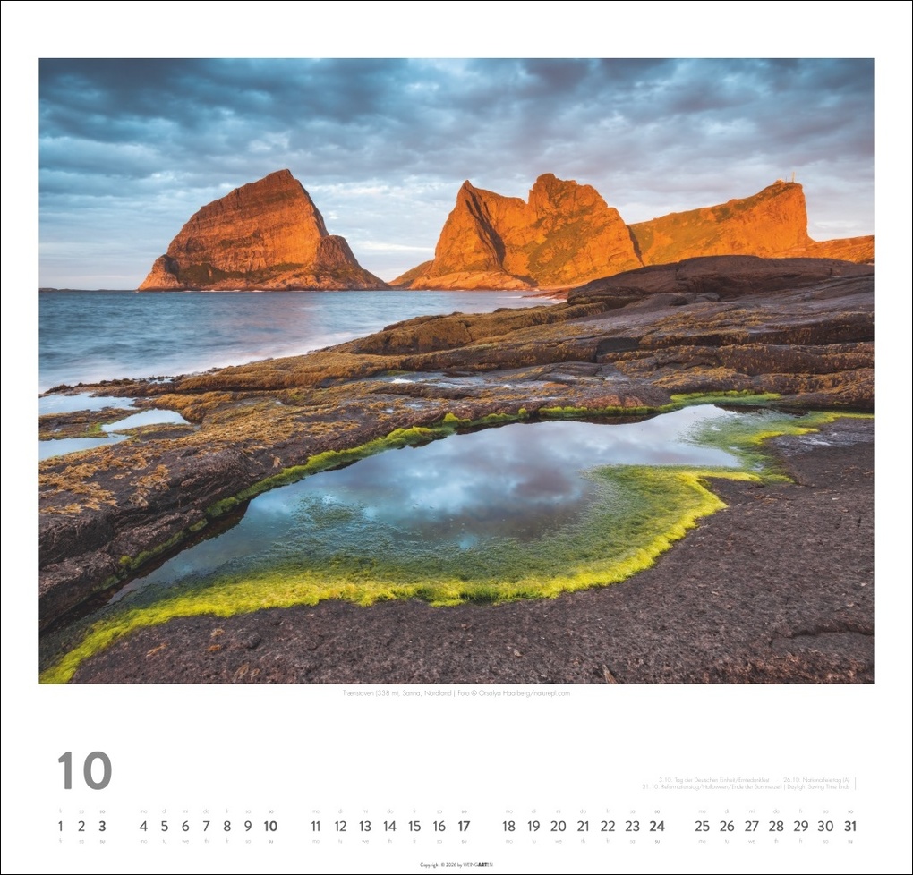 Weitere Ansicht: Norwegen Kalender 2027 - Im Land der Mitternachtssonne