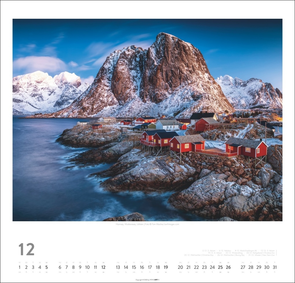 Weitere Ansicht: Norwegen Kalender 2027 - Im Land der Mitternachtssonne