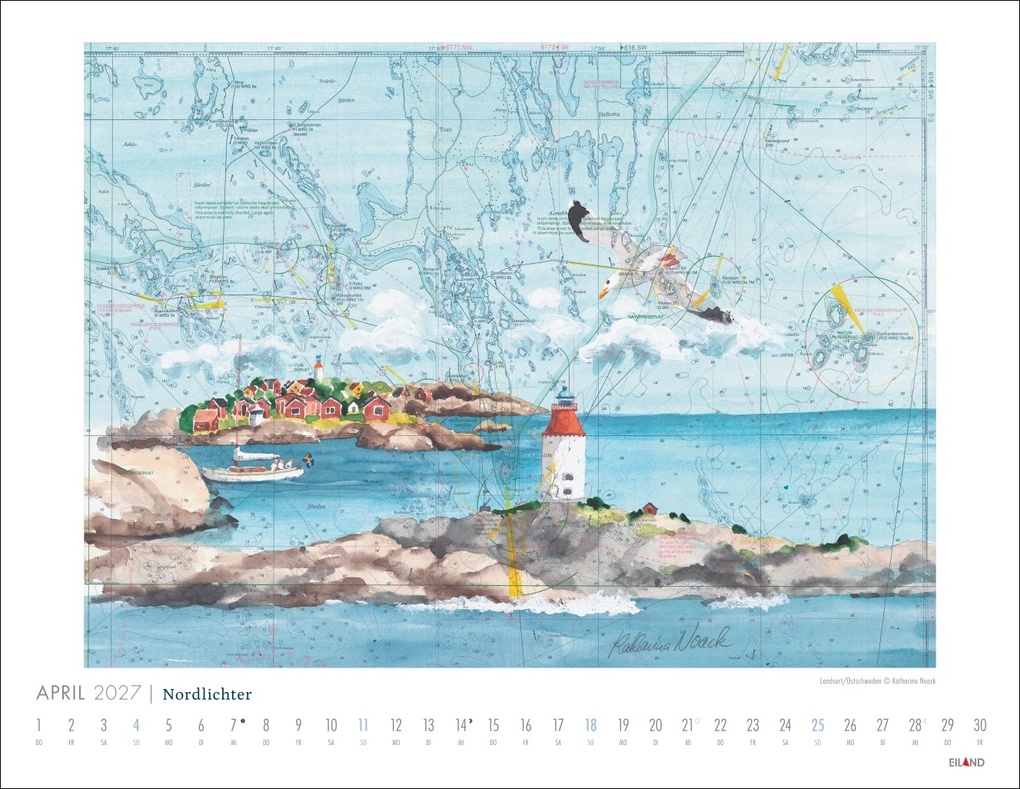 Weitere Ansicht: Nordlichter - See(h)karten Kalender 2027 | Katharina Noack