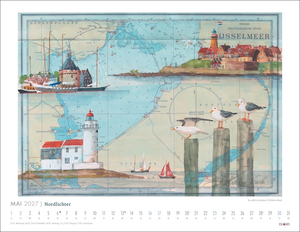 Weitere Ansicht: Nordlichter - See(h)karten Kalender 2027 | Katharina Noack