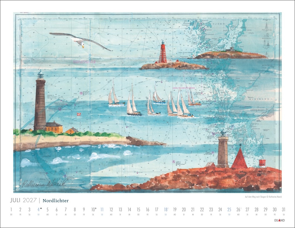 Weitere Ansicht: Nordlichter - See(h)karten Kalender 2027 | Katharina Noack