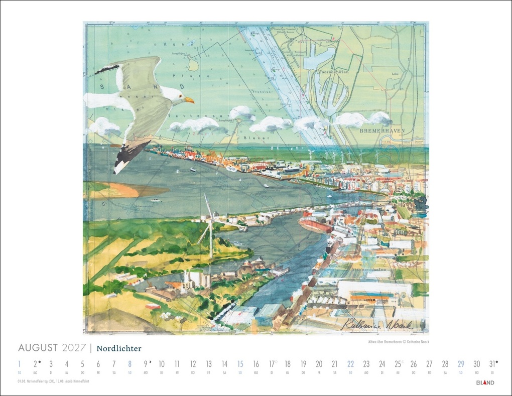 Weitere Ansicht: Nordlichter - See(h)karten Kalender 2027 | Katharina Noack