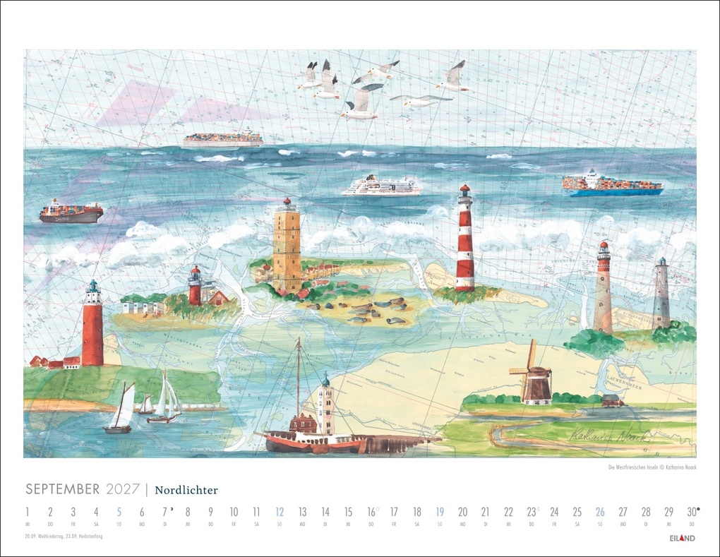 Weitere Ansicht: Nordlichter - See(h)karten Kalender 2027 | Katharina Noack