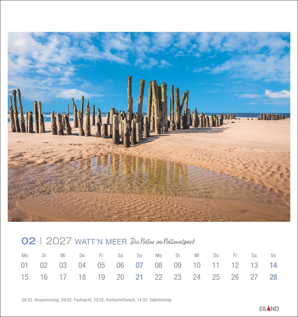 Weitere Ansicht: Watt'n Meer Postkartenkalender 2027 - Die Natur im Nationalpark