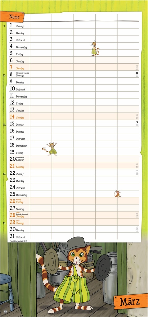 Weitere Ansicht: Pettersson und Findus Familienplaner 2027 | Sven Nordqvist