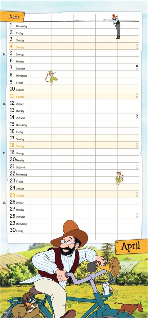 Weitere Ansicht: Pettersson und Findus Familienplaner 2027 | Sven Nordqvist
