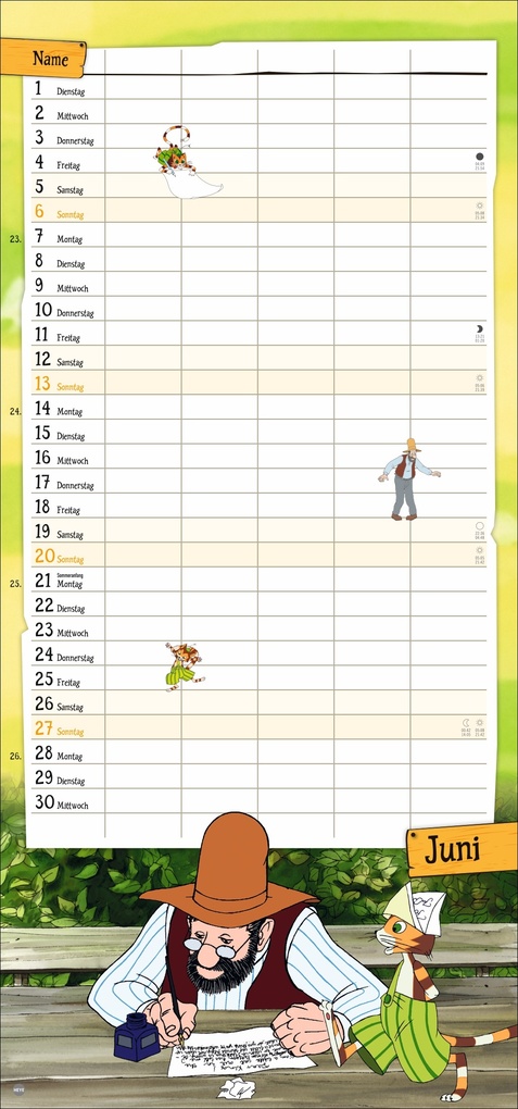 Weitere Ansicht: Pettersson und Findus Familienplaner 2027 | Sven Nordqvist